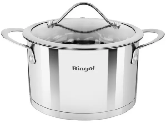 Каструля з нержавіючої сталі «Ringel Curry» 20см 4,9л з кришкою