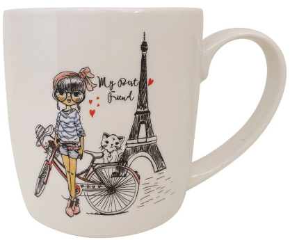 Чашка керамічна 280мл «Limited Edition Miss Paris D»