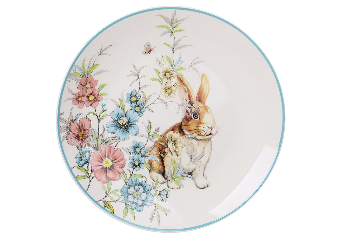 Тарілка керамічна «Happy Rabbit» 20,5×2,2см