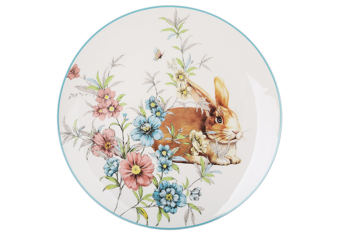 Тарілка керамічна «Happy Rabbit» 27×2,2см