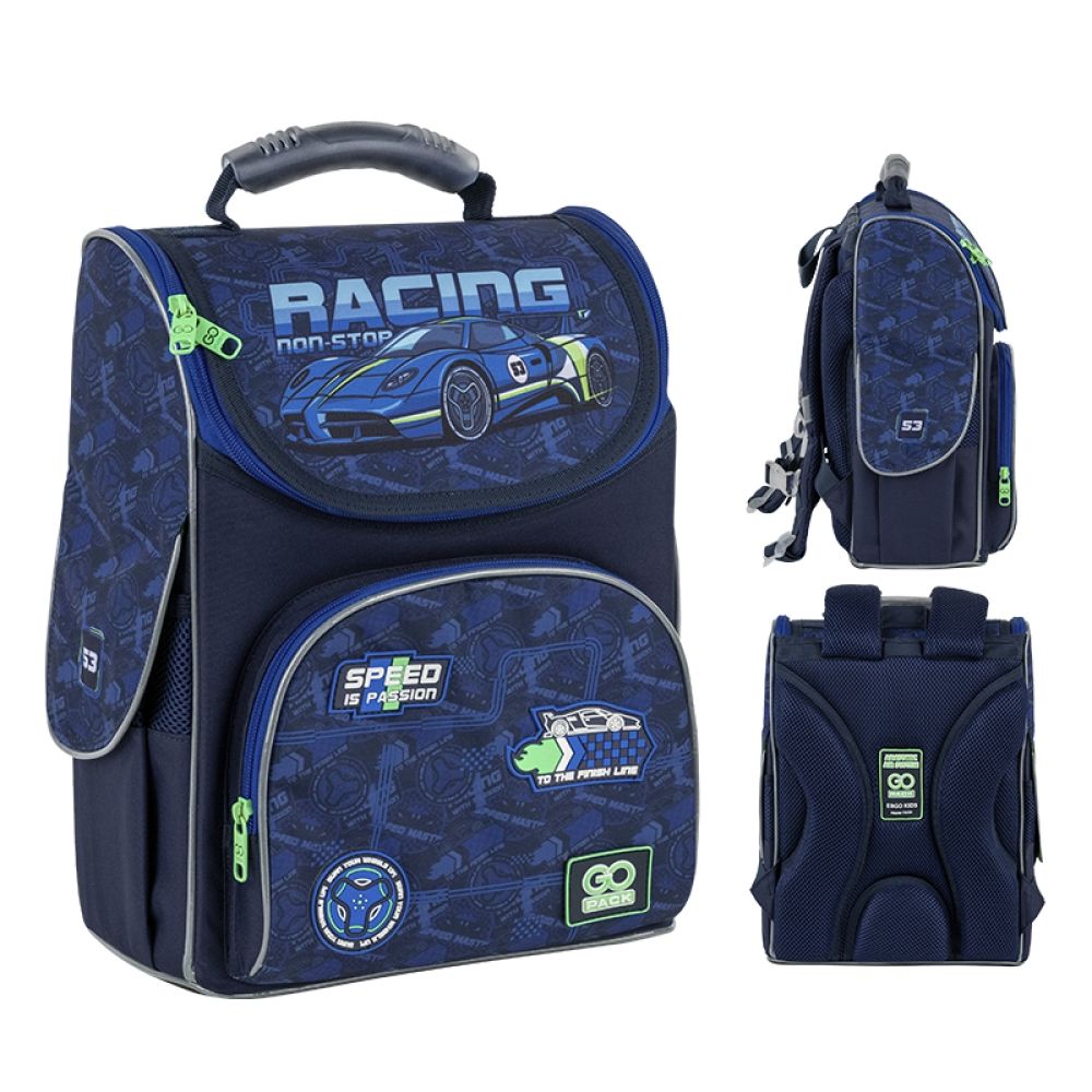 Рюкзак каркасний Education Racing 2 відділення, 2 кишені