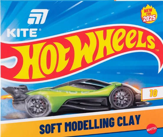 Пластилін Hot Wheels 10 кольорів 200гр