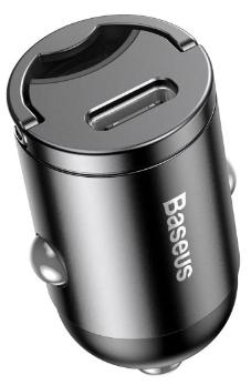 Зарядний пристрій авто Baseus Type-C Port 30W швидка зарядка gray