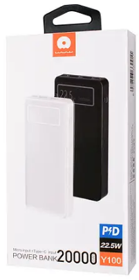 УМБ WUW Power Bank 20000mAh 22,5W black