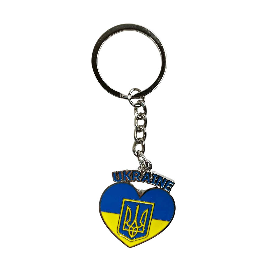 Брелок металевий «Україна»
