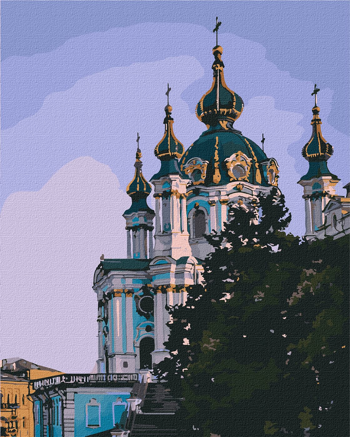 Картини по номерах акрилові «Частинка Києва» 40×50см