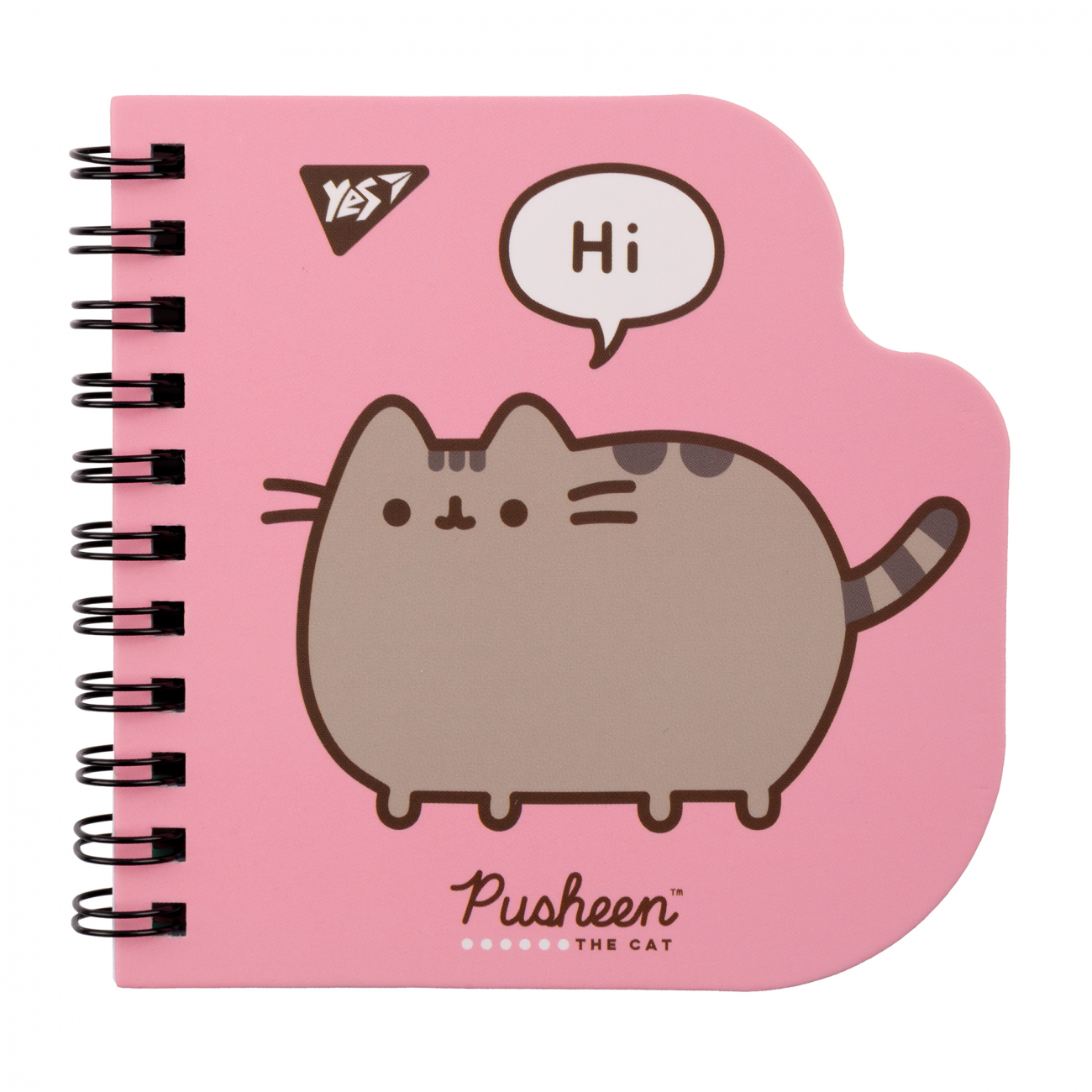 Блокнот пруж. подв. А5 30 аркушів крапка «Pusheen»