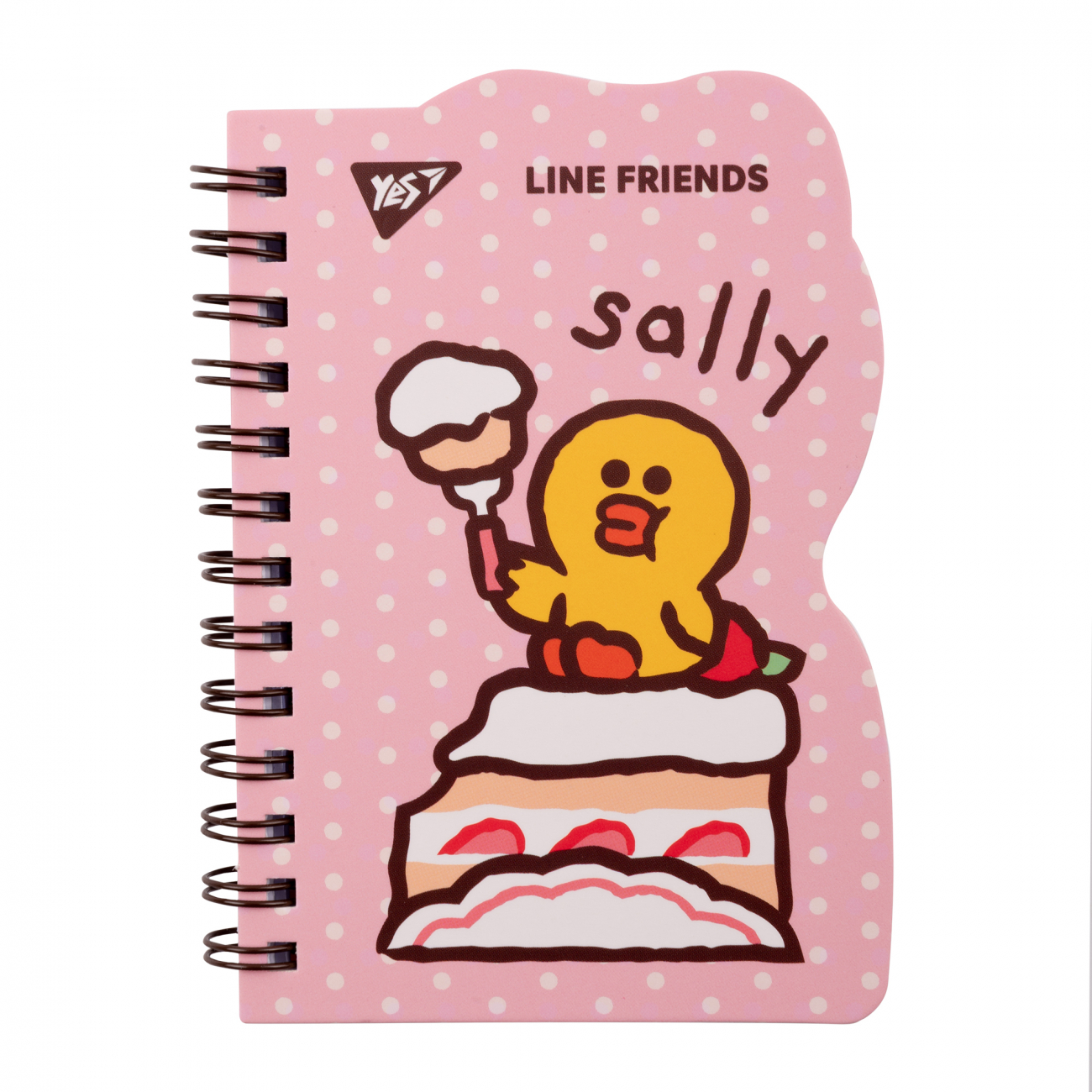 Блокнот пруж. В7 60 аркушів клітинка «Line Friends. Sally»