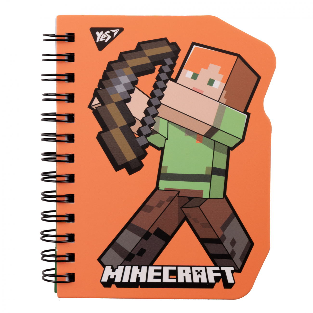 Блокнот пруж. В7 60 аркушів клітинка «Minecraft. Alex»