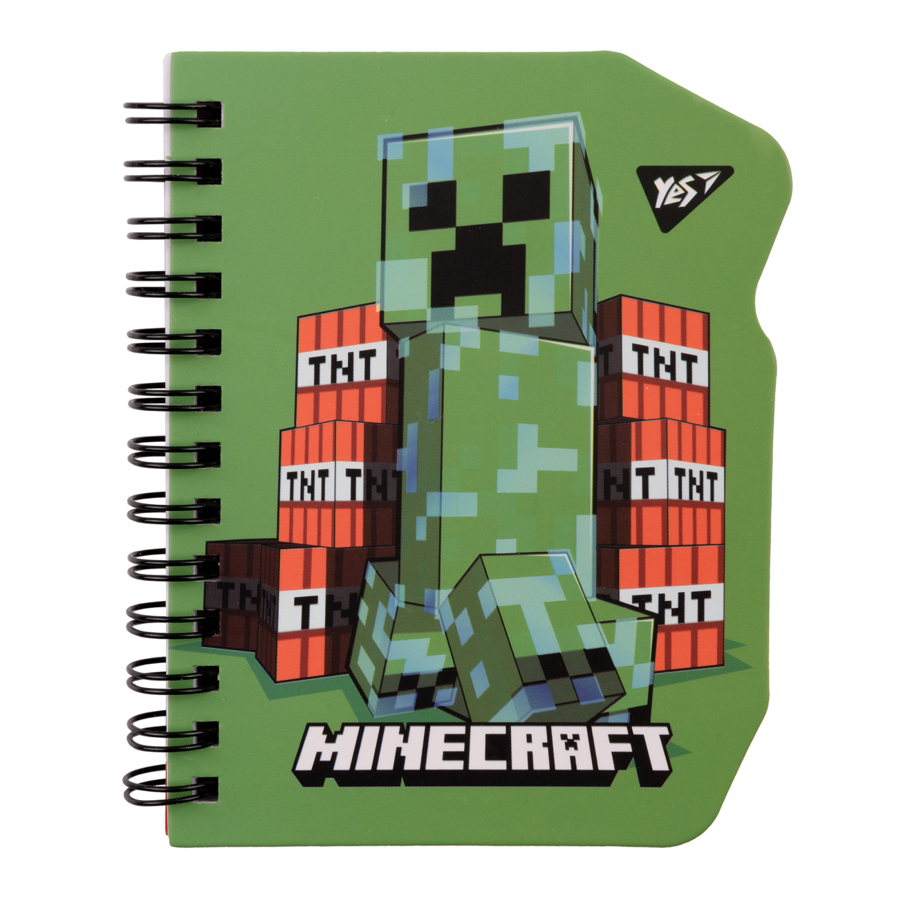 Блокнот пруж. В7 60 аркушів клітинка «Minecraft. Creeper»
