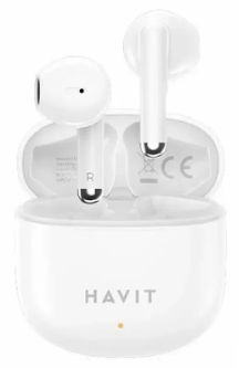 Навушники вставні TW976 BT сенсорні кейс+зарядка white+мікрофон