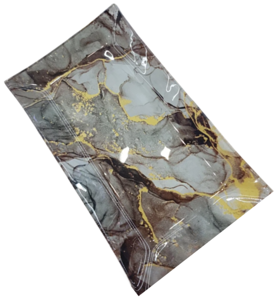 Блюдо скло «Viva Marble Rock» прямокутне 24×12см