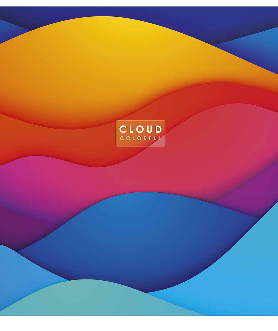 Зошит 48 аркушів клітинка «Genius» Cloud colorful Уф-лак