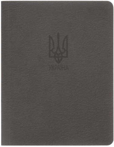 Блокнот А6 64 аркуші клітинка «Military» обкладинка з синтет. каменя, гнучка, волога стійка, графіт