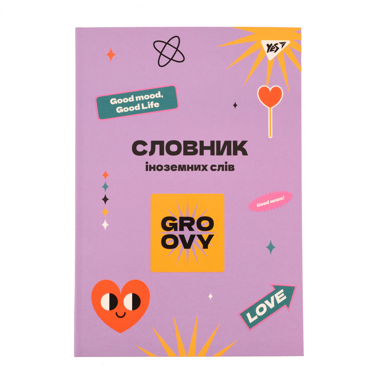 Зошит «Словник з іноземної мови» А5 72 аркуші софт-тач+УФ-виб. Groovy