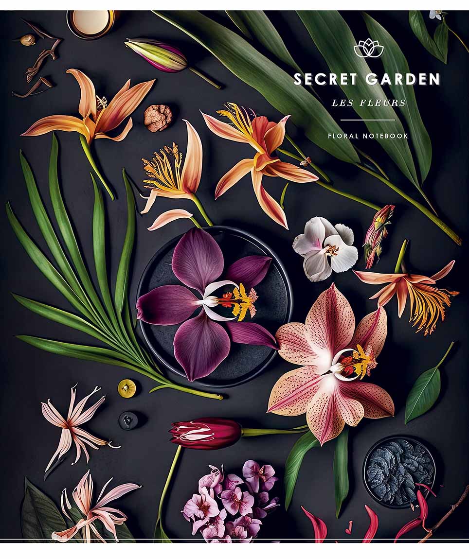 Зошит 48 аркушів лінія «Secret garden» ВД-лак