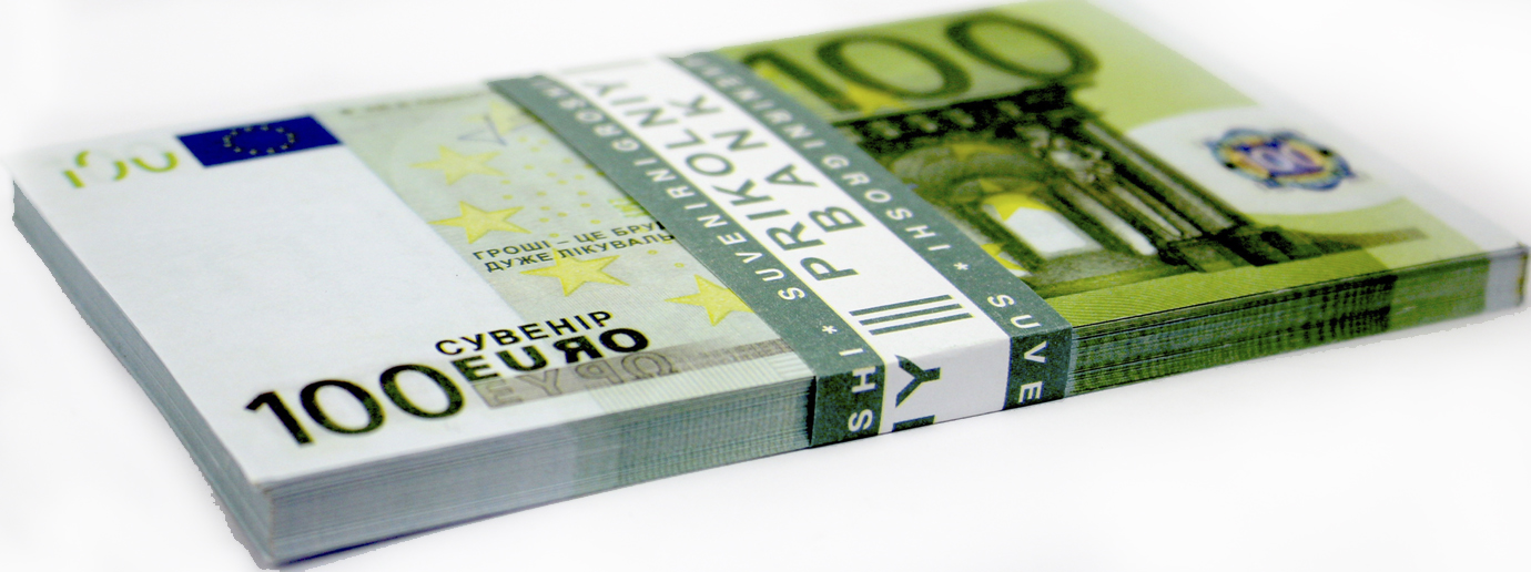 Сувенірні гроші «100Євро» (80шт)