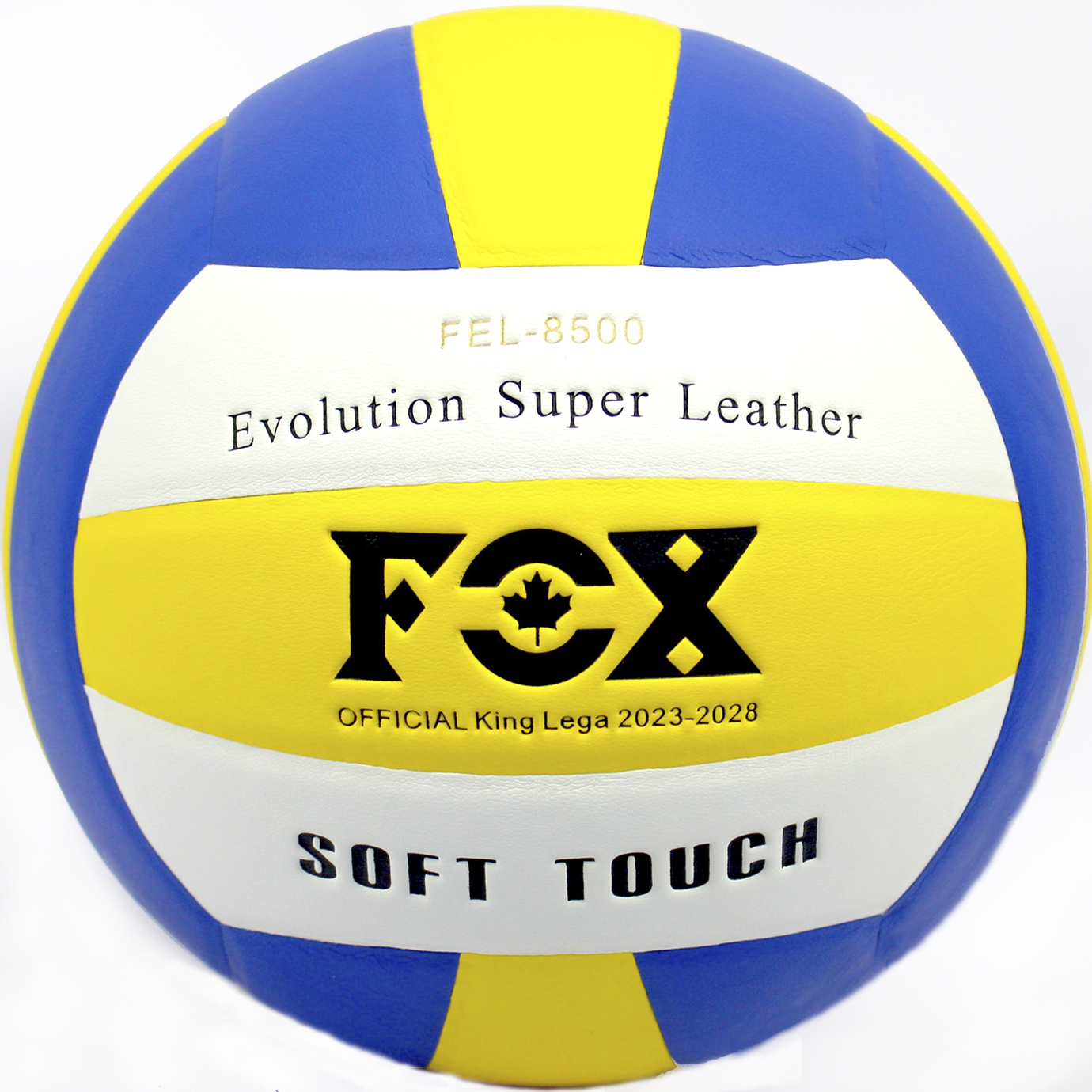 М'яч волейбольний Fox 18″ жовтий/білий/синій /FEL-8500