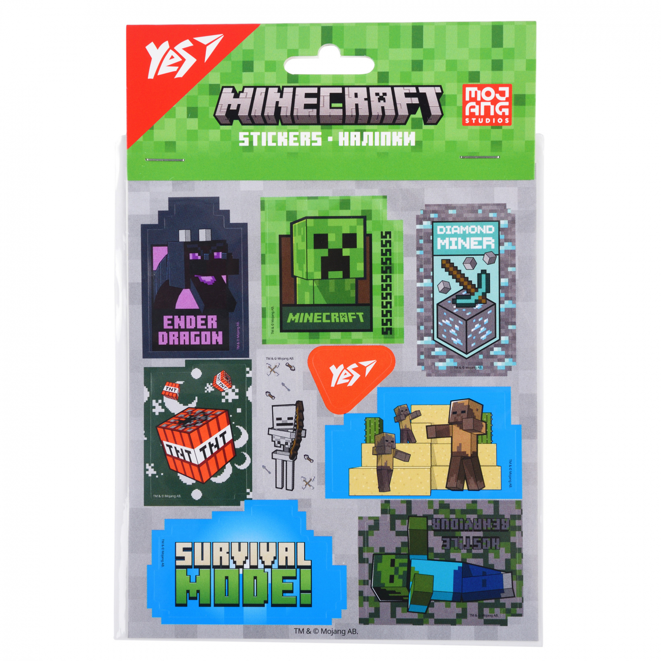 Наліпки «Minecraft» 2 аркуші