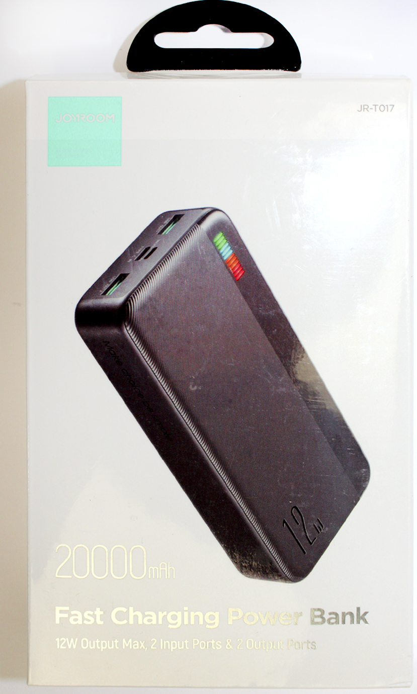 УМБ Joyroom Power Bank 20000mAh 12W black швидка зарядка