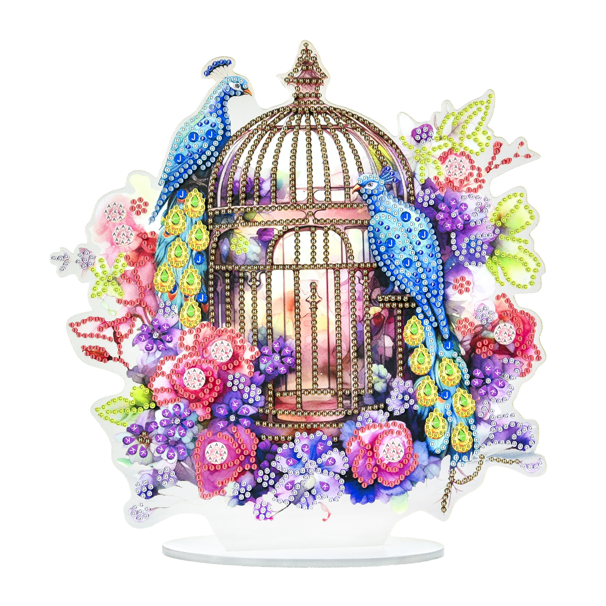 Алмазна мозаїка Золота клітка 25×25см