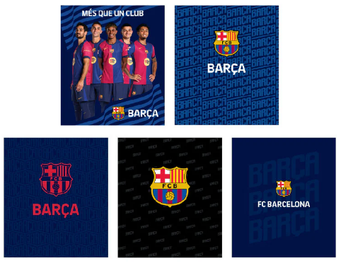 Зошит 24 аркуші клітинка софт тач +УФ лак Barcelona