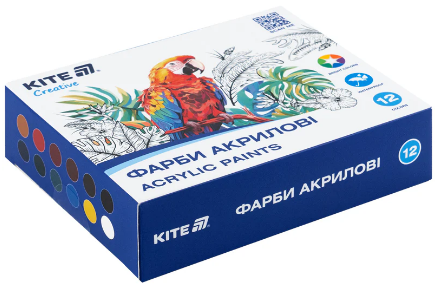 Набір акрилових фарб 12 кольорів 20мл Creative