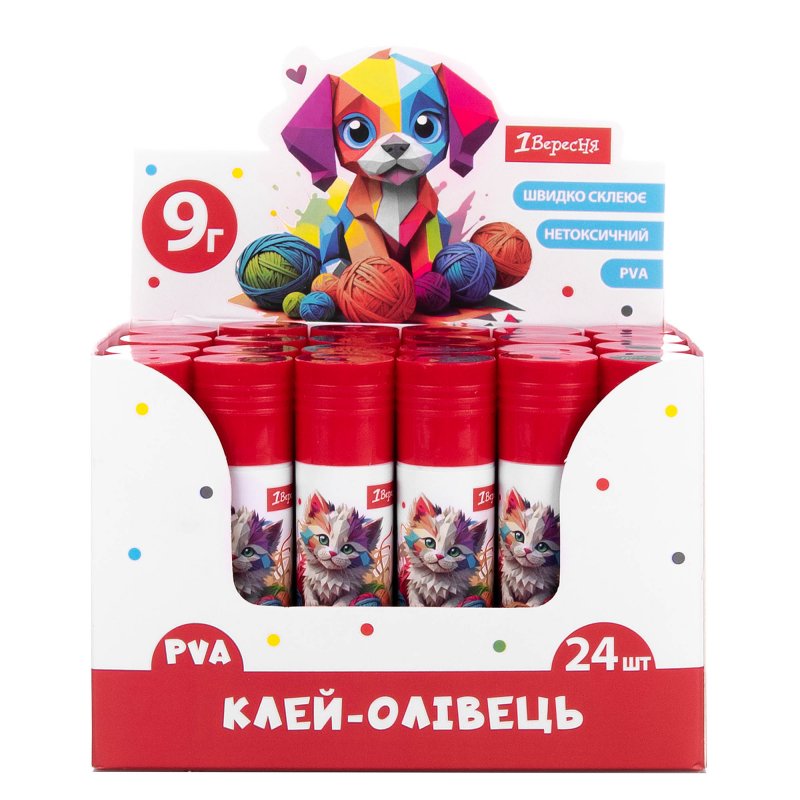 Клей-олівець «1В» 9гр Classic PVA