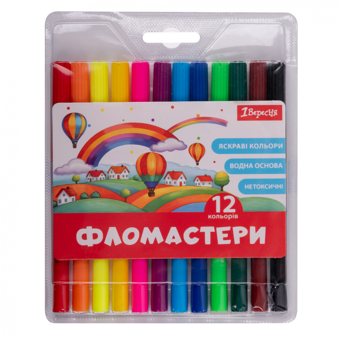 Фломастери «1В» 12 кольорів «Classic»