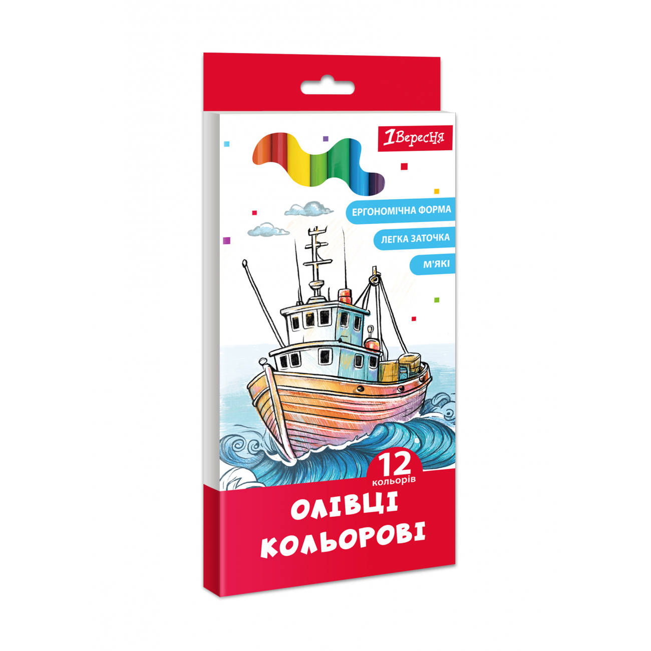 Олівці кольорові 12 кольорів «1В» Classic