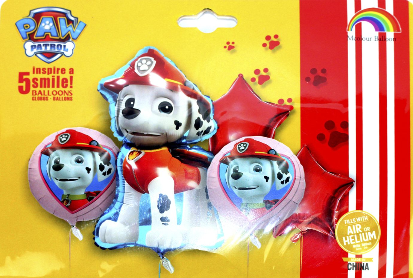 Набір кульок повітряних «Paw Patrol.Маршал» 5 шт