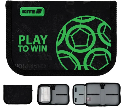 Пенал Play&Win 1 відділення, без наповнення, з 1 відворотом