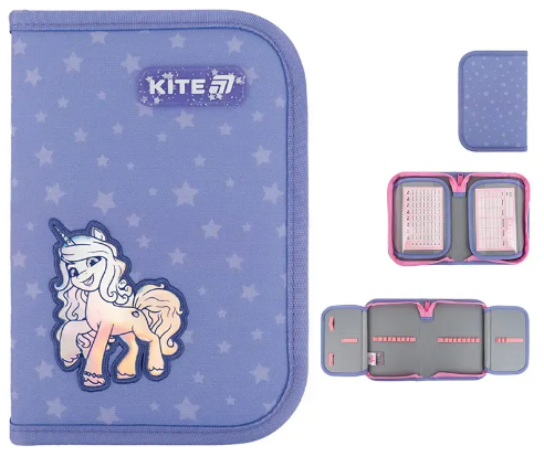 Пенал My Little Pony 1 відділення, без наповнення, з 2 відворотами