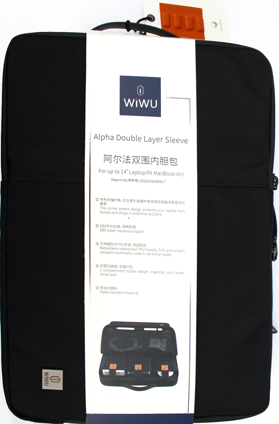 Сумка для ноутбука «WIWU» Alpha Double Layer Sleeve 15.6″ black