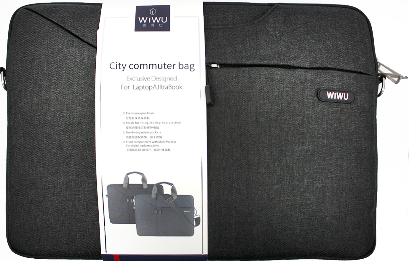 Сумка для ноутбука «WIWU» City Commuter Bag For Laptop/UltraBook 15.6″ black