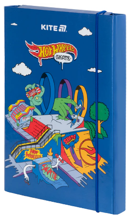 Папка для зош. В5 Hot Wheels на резинці картон