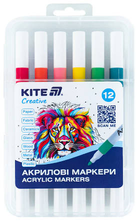 Набір маркерів акрилових Creative 12 шт