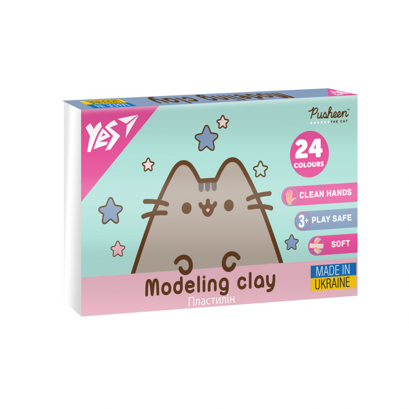 Пластилін Pusheen 24 кольори 480гр
