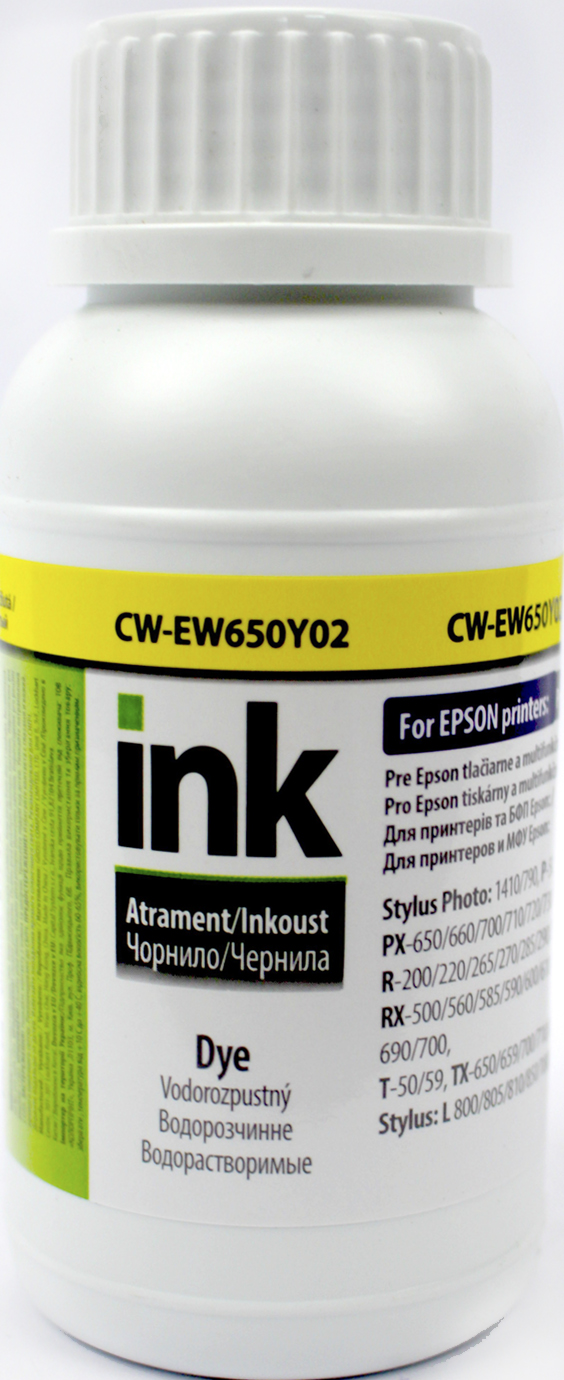 Чорнило Epson TX650/EW650Y 200мл yellow