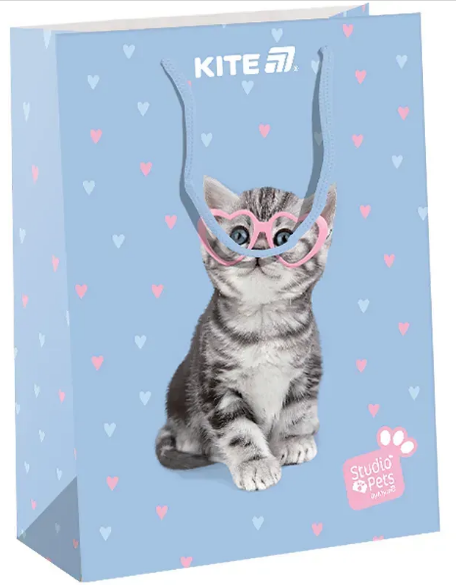 Пакет подарунковий паперовий Studio Pets 18×24см