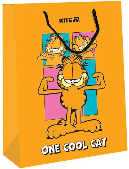 Пакет подарунковий паперовий Garfield 26×32см