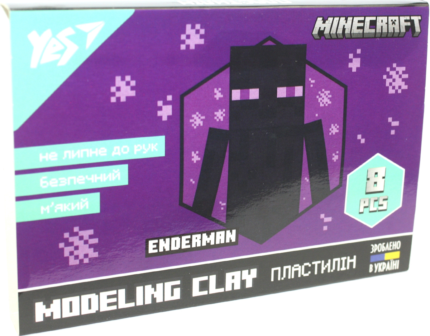 Пластилін Minecraft 8 кольорів 160гр