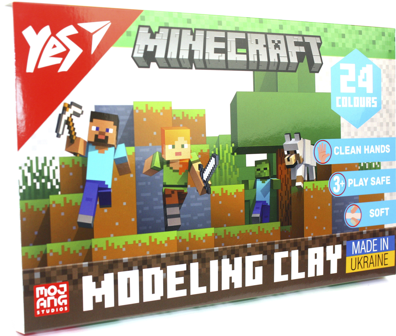 Пластилін Minecraft 24 кольори 480гр