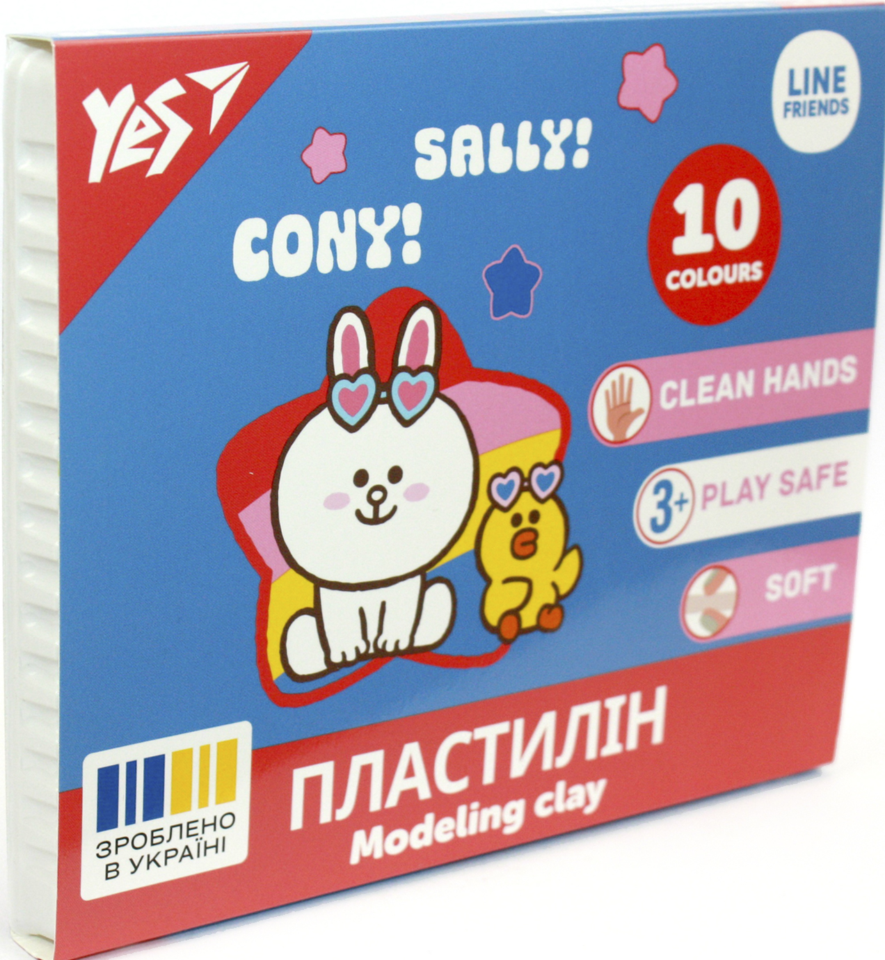 Пластилін Line Friends 10 кольорів 200гр