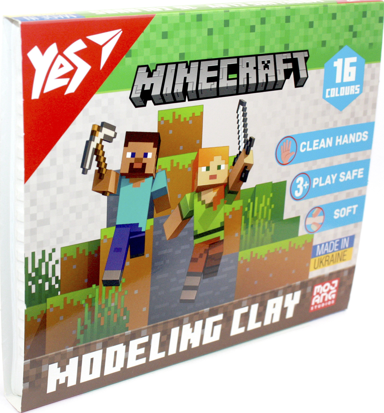 Пластилін Minecraft 16 кольорів 320гр