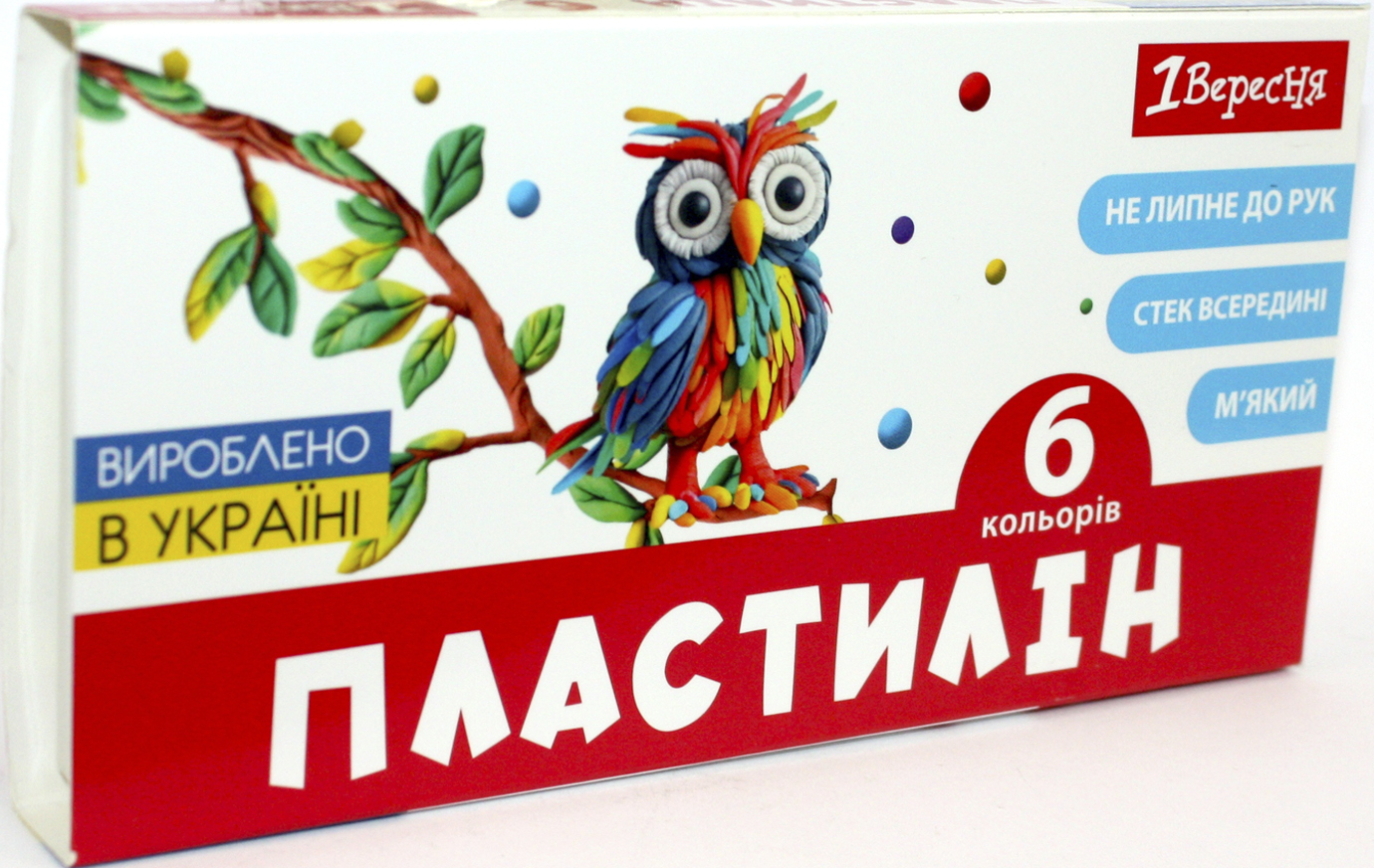 Пластилін «1В» Classic 6 кольорів 120гр