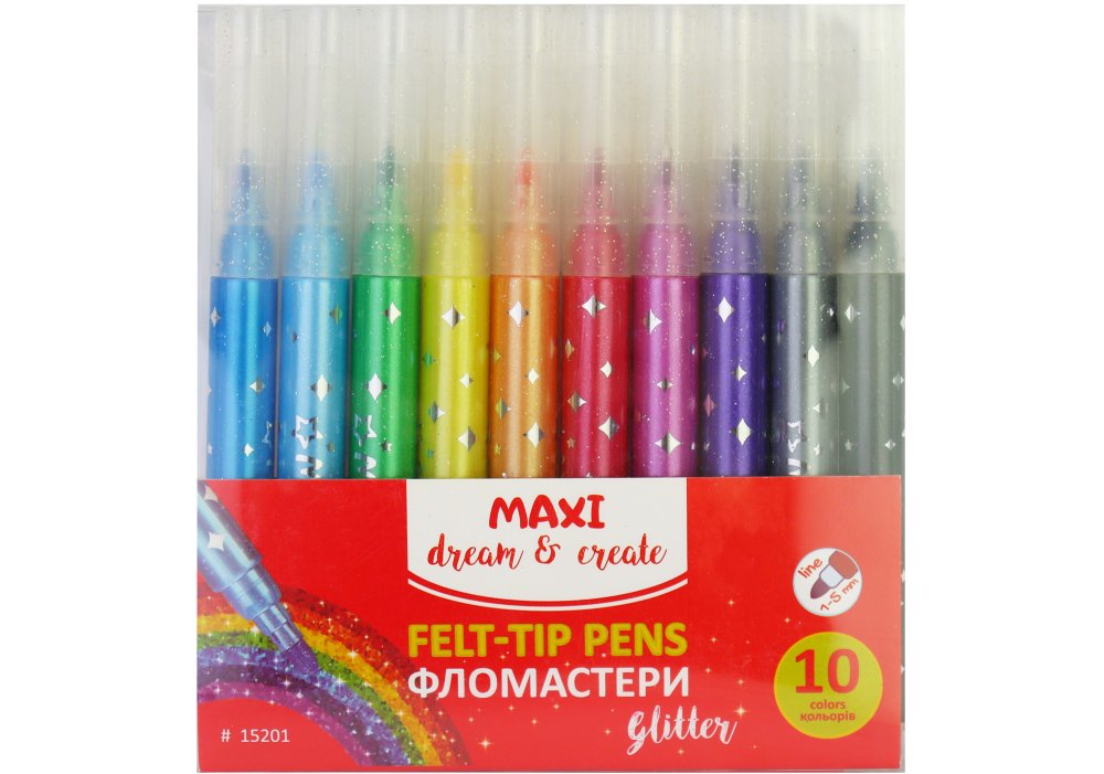 Фломастери «Maxi» 10 кольорів