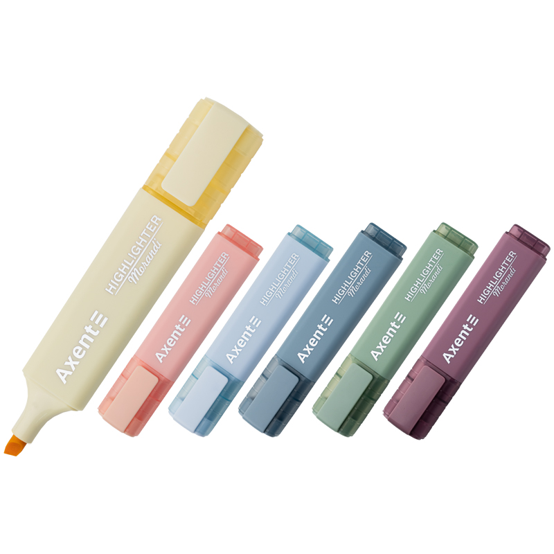 Набір текстмаркерів клин. Highlighter 1-5мм Morandi асорті