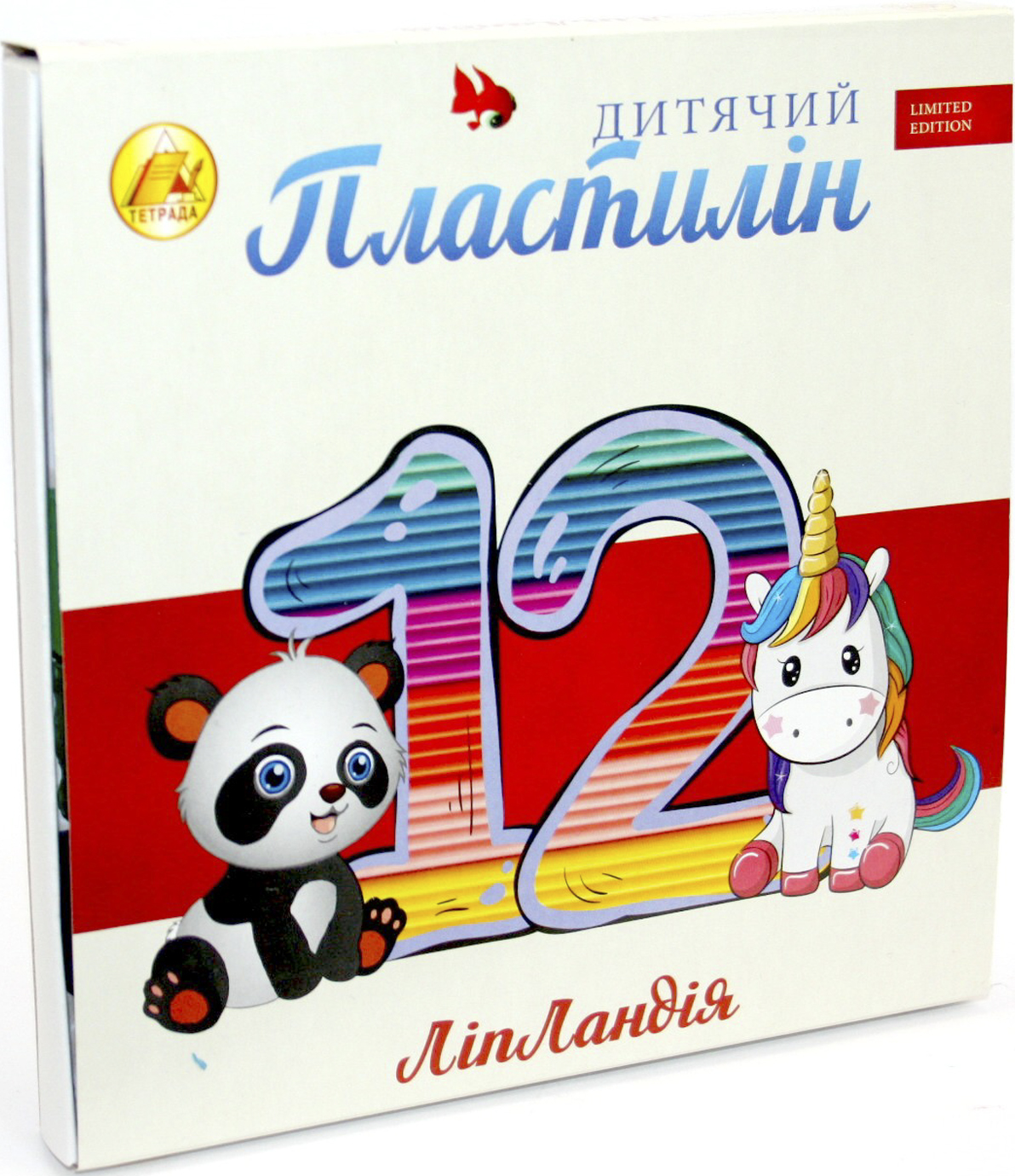 Пластилін 12 кольорів 240 гр Ліпландія/Пластіленд