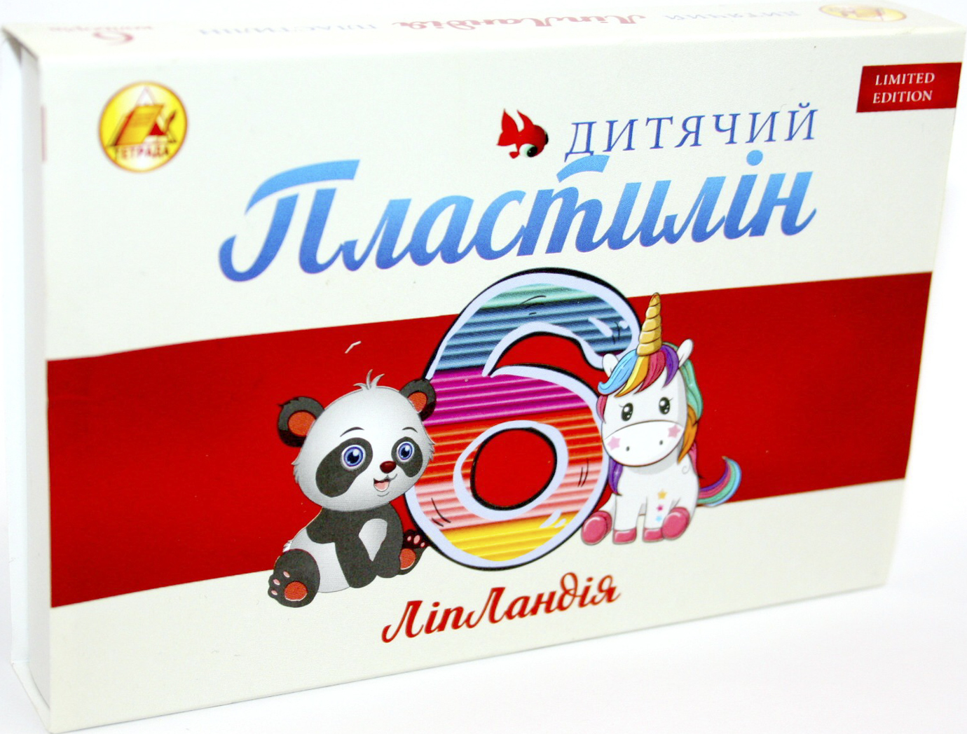 Пластилін 6 кольорів 110 гр Ліпландія/Пластіленд
